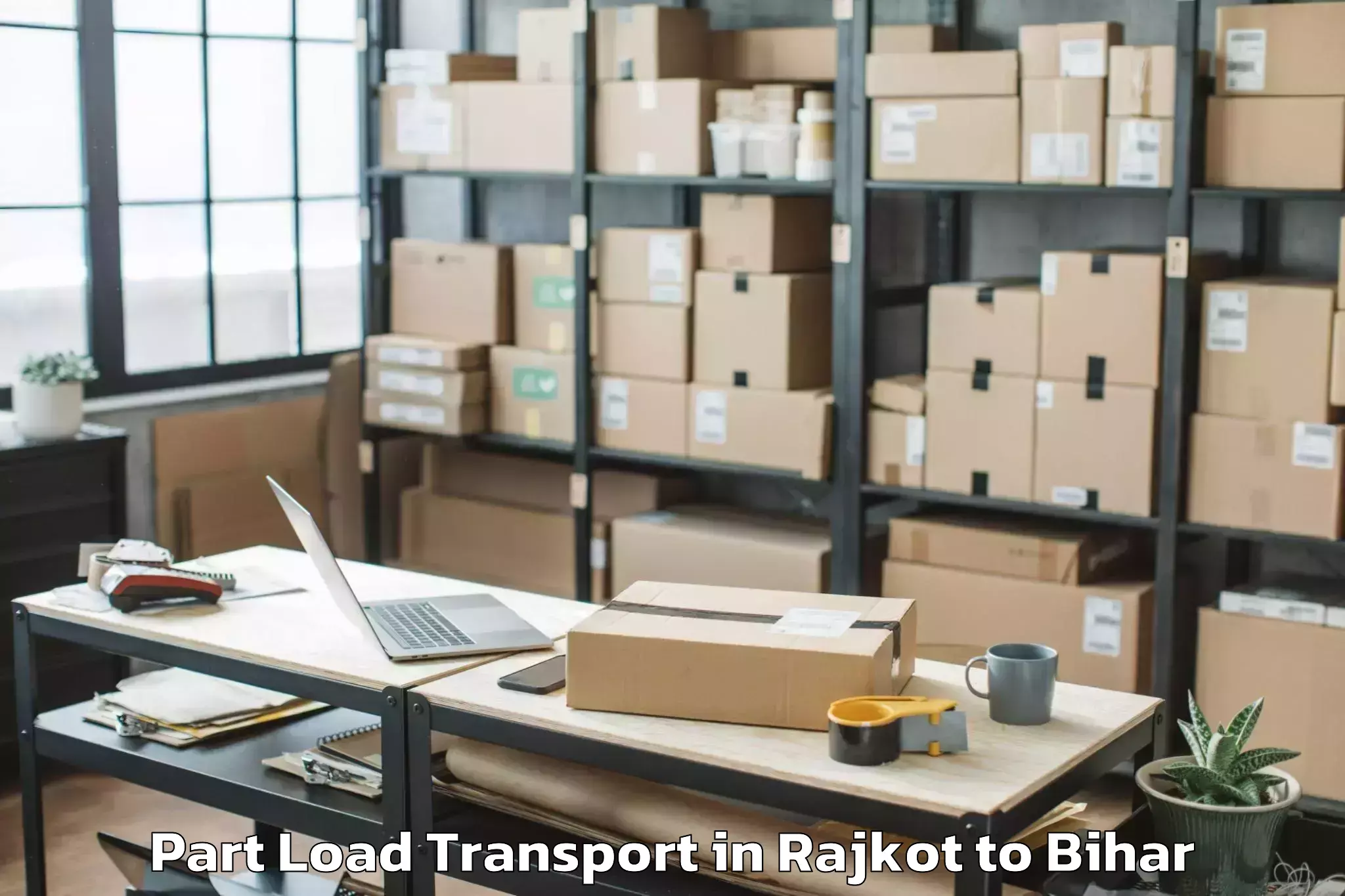 Book Your Rajkot to Barahiya Part Load Transport Today